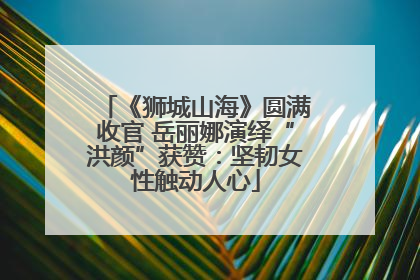 《狮城山海》圆满收官 岳丽娜演绎“洪颜”获赞：坚韧女性触动人心