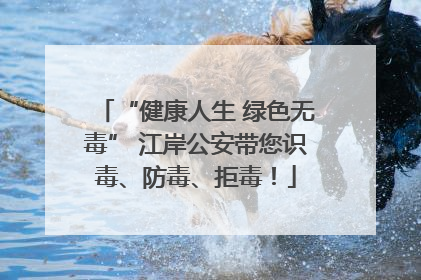 “健康人生 绿色无毒” 江岸公安带您识毒、防毒、拒毒！