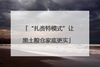 “扎赉特模式”让黑土粮仓家底更实