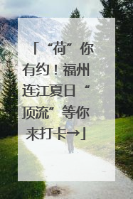 “荷”你有约！福州连江夏日“顶流”等你来打卡→