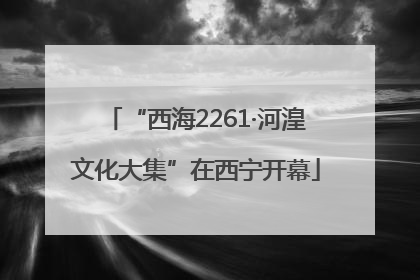 “西海2261·河湟文化大集”在西宁开幕