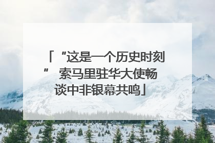 “这是一个历史时刻” 索马里驻华大使畅谈中非银幕共鸣