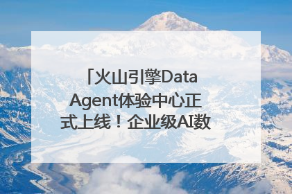 火山引擎Data Agent体验中心正式上线！企业级AI数据专家触手可及