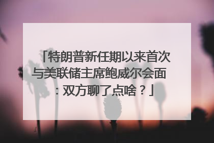 特朗普新任期以来首次与美联储主席鲍威尔会面：双方聊了点啥？