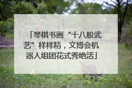 琴棋书画“十八般武艺”样样精，文博会机器人组团花式秀绝活