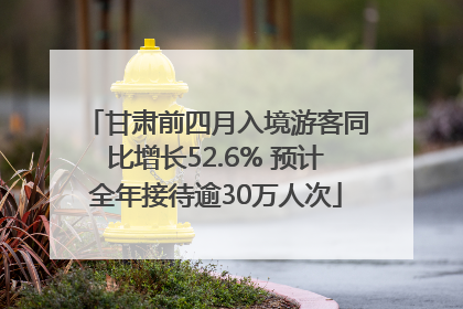 甘肃前四月入境游客同比增长52.6% 预计全年接待逾30万人次