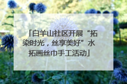 白羊山社区开展“拓染时光，丝享美好”水拓画丝巾手工活动