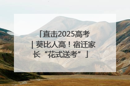 直击2025高考｜葵比人高！宿迁家长“花式送考”