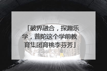 破界融合，探趣乐学，普陀这个学前教育集团育桃李芬芳