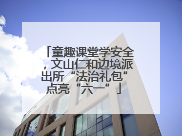 童趣课堂学安全，文山仁和边境派出所“法治礼包”点亮“六一”