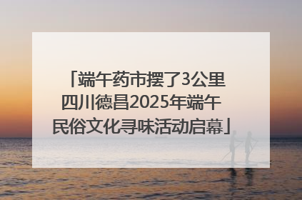 端午药市摆了3公里 四川德昌2025年端午民俗文化寻味活动启幕