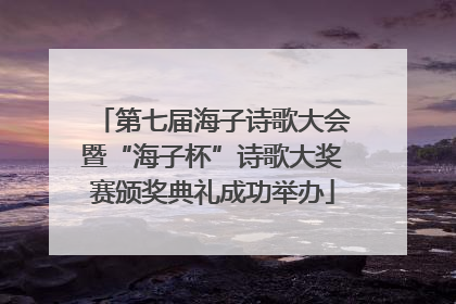 第七届海子诗歌大会暨“海子杯”诗歌大奖赛颁奖典礼成功举办