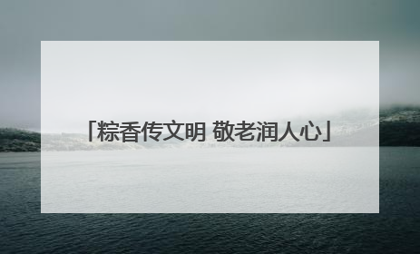 粽香传文明 敬老润人心