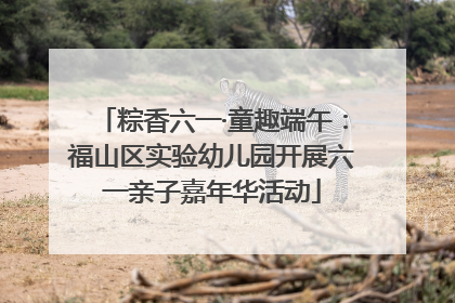 粽香六一·童趣端午：福山区实验幼儿园开展六一亲子嘉年华活动
