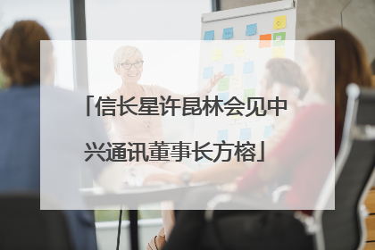 信长星许昆林会见中兴通讯董事长方榕
