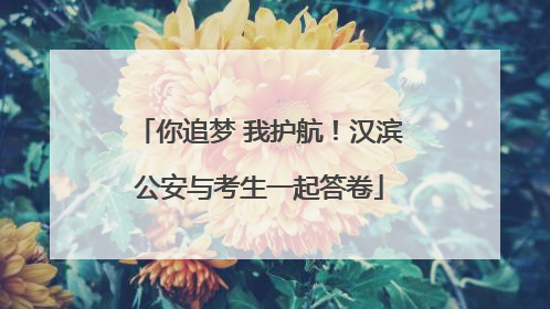 你追梦 我护航！汉滨公安与考生一起答卷