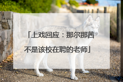 上戏回应：那尔那茜不是该校在聘的老师