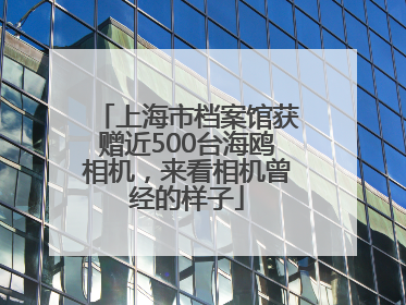 上海市档案馆获赠近500台海鸥相机,来看相机曾经的样子