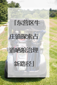 东营区牛庄镇探索占道晒粮治理新路径