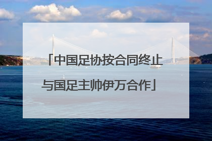 中国足协按合同终止与国足主帅伊万合作