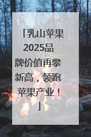乳山苹果2025品牌价值再攀新高，领跑苹果产业！