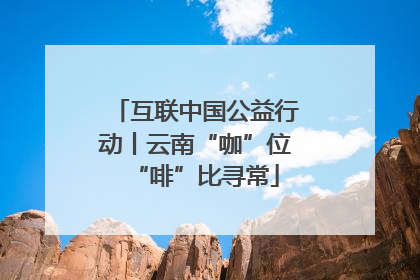互联中国公益行动丨云南“咖”位“啡”比寻常