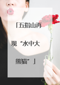 五指山再现“水中大熊猫”