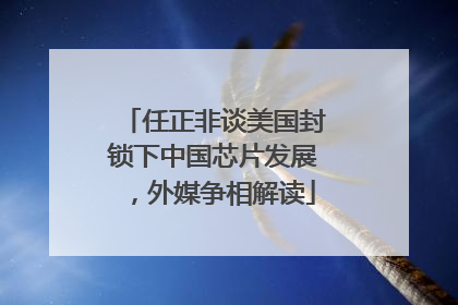 任正非谈美国封锁下中国芯片发展，外媒争相解读