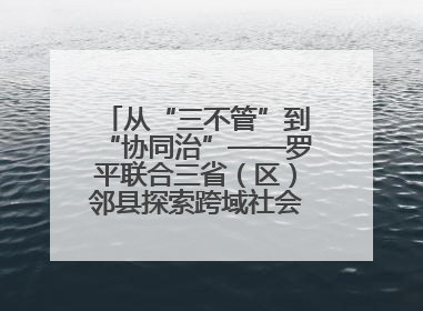 从“三不管”到“协同治”——罗平联合三省（区）邻县探索跨域社会治理新模式