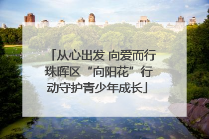 从心出发 向爱而行 珠晖区“向阳花”行动守护青少年成长