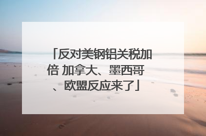 反对美钢铝关税加倍 加拿大、墨西哥、欧盟反应来了