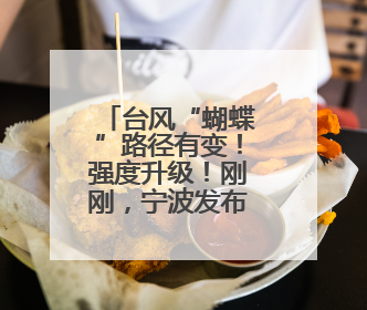 台风“蝴蝶”路径有变！强度升级！刚刚，宁波发布预警：暴雨！大暴雨！11级大风！