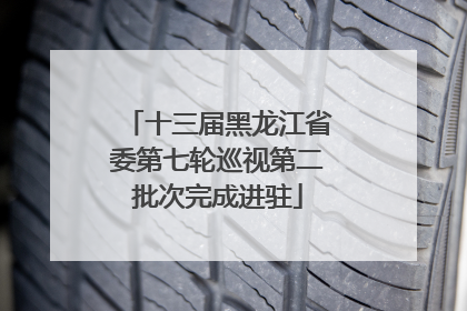 十三届黑龙江省委第七轮巡视第二批次完成进驻