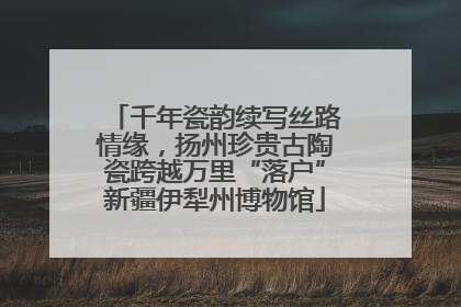 千年瓷韵续写丝路情缘，扬州珍贵古陶瓷跨越万里“落户”新疆伊犁州博物馆
