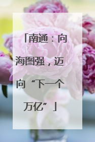 南通：向海图强，迈向“下一个万亿”