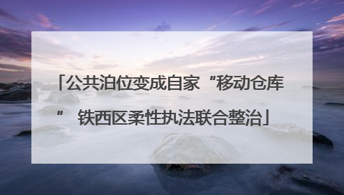 公共泊位变成自家“移动仓库” 铁西区柔性执法联合整治