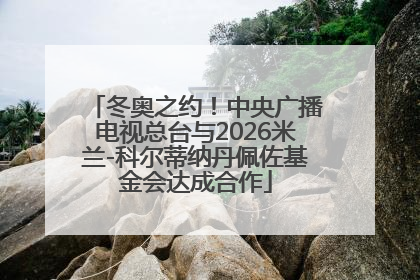 冬奥之约！中央广播电视总台与2026米兰-科尔蒂纳丹佩佐基金会达成合作