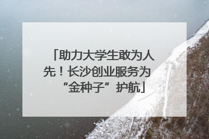 助力大学生敢为人先！长沙创业服务为“金种子”护航