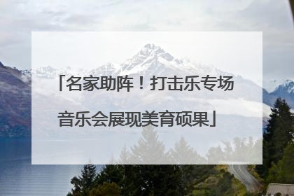 名家助阵！打击乐专场音乐会展现美育硕果