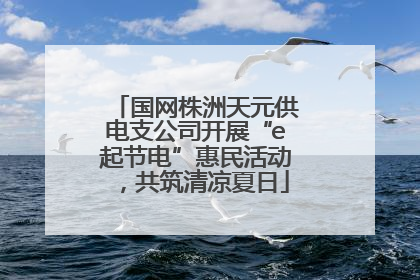国网株洲天元供电支公司开展“e起节电”惠民活动，共筑清凉夏日