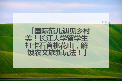 国际范儿遇见乡村美！长江大学留学生打卡石首桃花山，解锁农文旅新玩法！