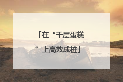 在“千层蛋糕”上高效成桩
