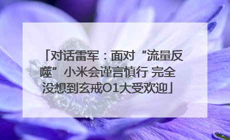 对话雷军：面对“流量反噬”小米会谨言慎行 完全没想到玄戒O1大受欢迎
