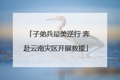子弟兵最美逆行 奔赴云南灾区开展救援