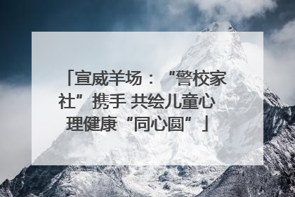 宣威羊场：“警校家社”携手 共绘儿童心理健康“同心圆”