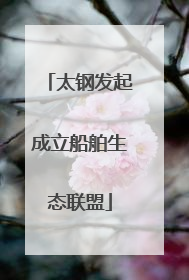 太钢发起成立船舶生态联盟