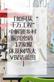 如何从“千万工程”中解锁乡村振兴密码  17家媒体及网络大V探访蓝田