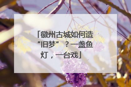 徽州古城如何造“旧梦”？一盏鱼灯，一台戏