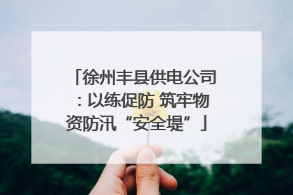 徐州丰县供电公司：以练促防 筑牢物资防汛“安全堤”