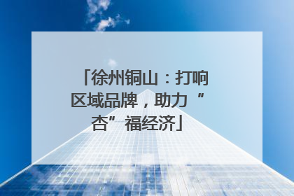 徐州铜山：打响区域品牌，助力“杏”福经济